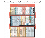 WhiteCoat Clipboard® Trifold - Coral Critical Care Edition